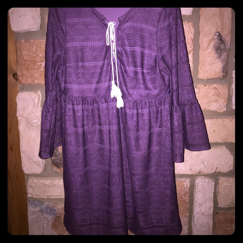 Boutique dress brand Entro size L; plum & lacey